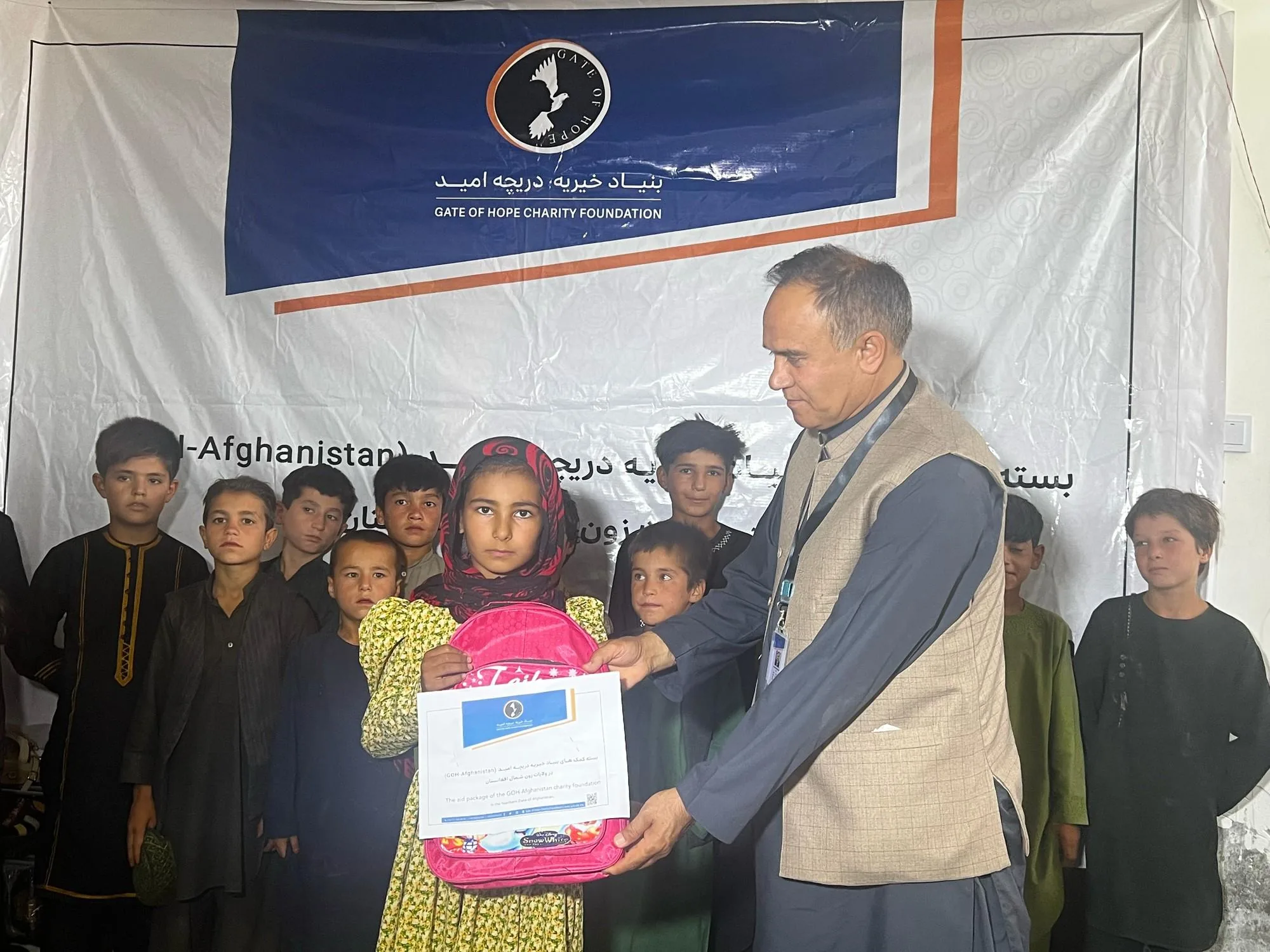 Ready to Learn: Gate of Hope Distributes School Backpacks to Afghan Children