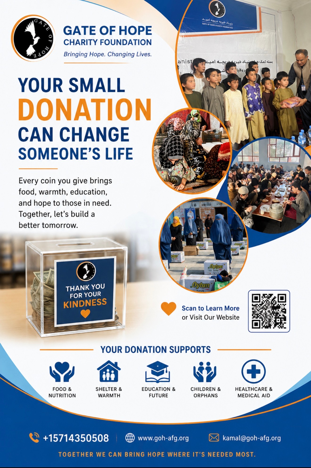 Your Small Donation Can Change Someone's Life — The Gate of Hope Giving Campaign